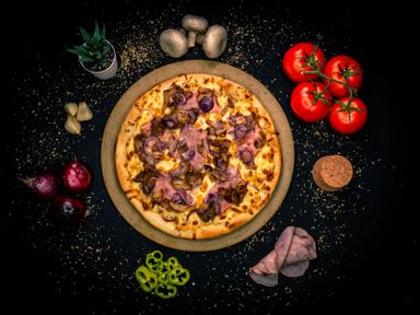 Csemege vékony tésztás pizza