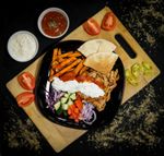 Édesburgonyás gyros tálunk
