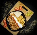 Édesburgonyás gyros tálunk